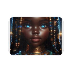 Cultural Embrace Bath Mat - Boho Home Decor, Unique Bathroom Mat, Gift for Her, Afrocentric Style, Artistic Floor Accent