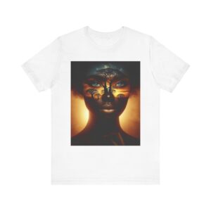 Mystical Soul Art Tee, Unisex Short Sleeve Shirt for Nature Lovers, Unique Graphic T-Shirt, Gift for Friends, Spiritual Gift