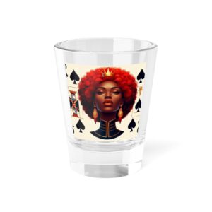 Elegant Queen Shot Glass, Unique Gift for Gamers, Afrocentric Decor, Housewarming, Birthday, Party Favor, Home Bar