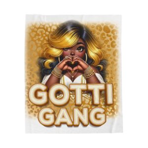 Cozy Velveteen Plush Blanket with 'GOTTI GANG' Design | Soft Throw for Home Decor, Gift for Friends, Comfort Blanket, Perfect for Cozy [...]