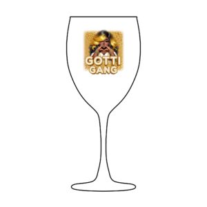 Custom Engraved Wine Glass, Gotti Gang Wine Cup, Personalized Drinkware, Unique Gift for Wine Lovers, Party Favor, Birthday Gift