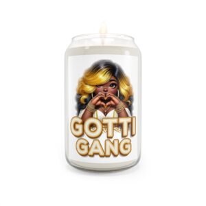 Gotti Gang Scented Soy Candle, 13.75oz - Cozy Home Decor, Perfect Gift for Friends, Relaxation, Celebration, Self-Care