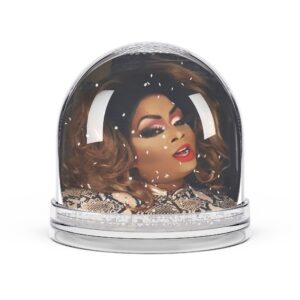 Drag Queen Portrait Snow Globe – Glam Holiday Décor